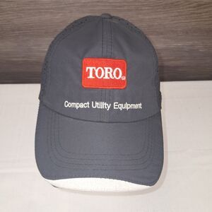 Toro Compact Utility Equipment Hat Black Logo cap Adjustable Lawn Mowing Mower